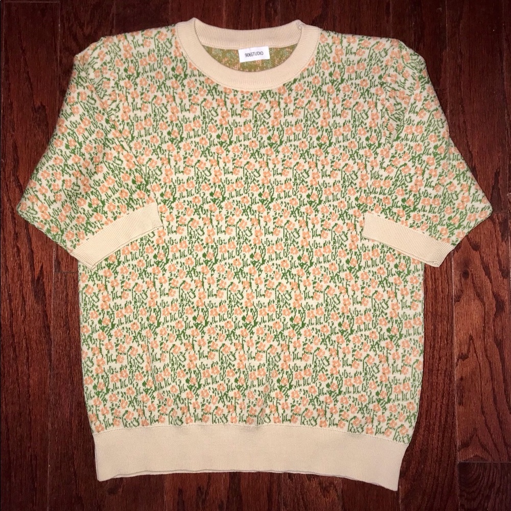 Vintage-Inspired Floral Sweater